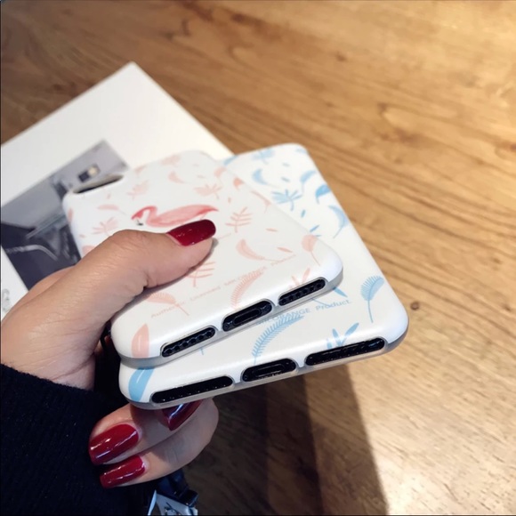 NEW iPhone 7P/8P case pink flamingo pattern - Picture 3 of 3